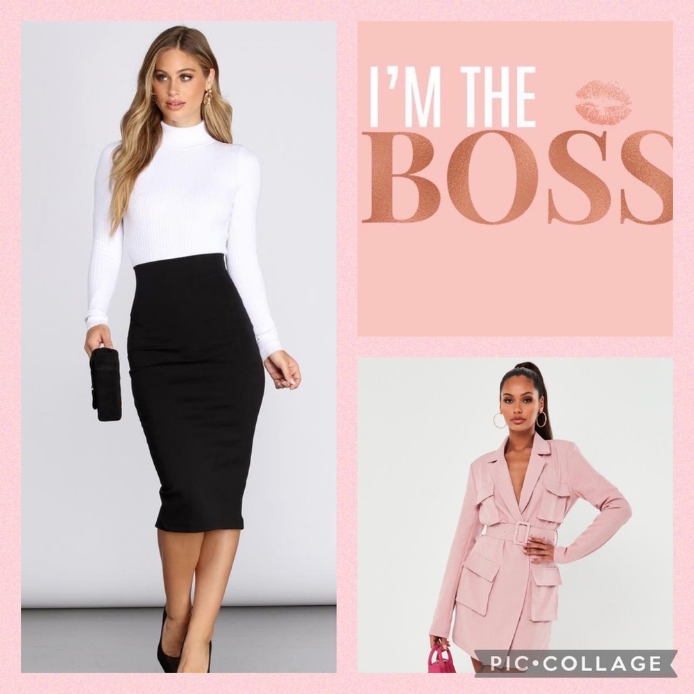 BE A BOSS😍Beautiful office or lunch date attire!